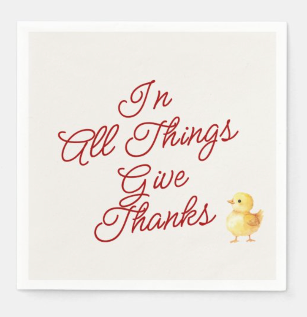 In All Things Give Thanks Chicks